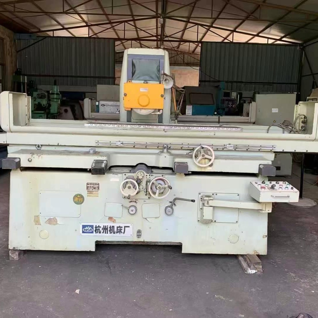 处理二手杭州MM7132Ax1.6米卧轴矩台平面磨工作台宽度320