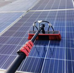 Solar Panel Cleaning Brushes Rod Cleaner Water Fed Pole Kit