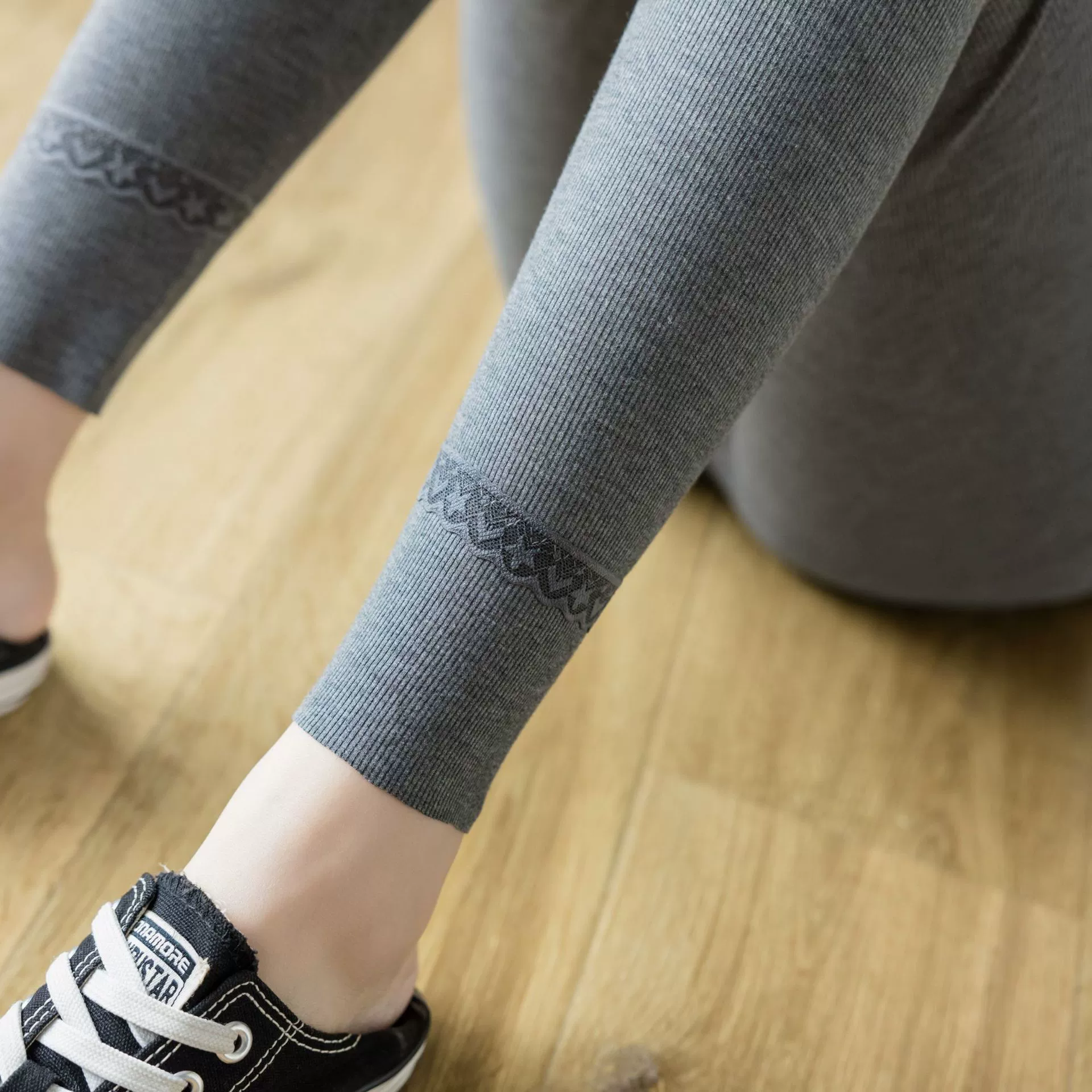 Хлопковые леггинсы для женщин с кружевом, утягивающие, с высокой талией, дышащие, больших размеров, женские брюки длиной до щиколотки, моделирующие фигуру, можно носить на выход.