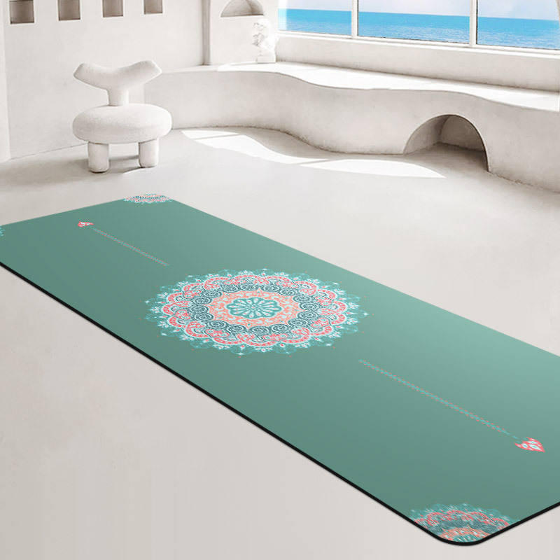 고무 요가 매트 PU 컬러 인쇄 공장 재고 회원을 보낼 수있는 높은 색상 가치 피트니스 미끄럼 방지 상점