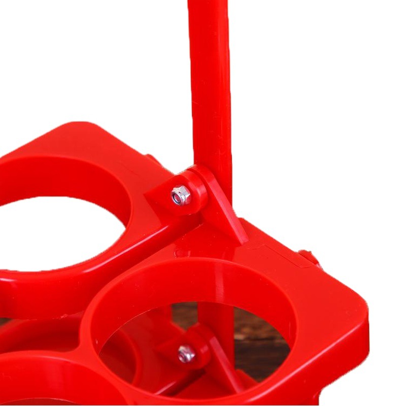 Plastic beer basket 6 bottles advertising logo food stalls KTV beer rack wine reference beer Blue wholesale