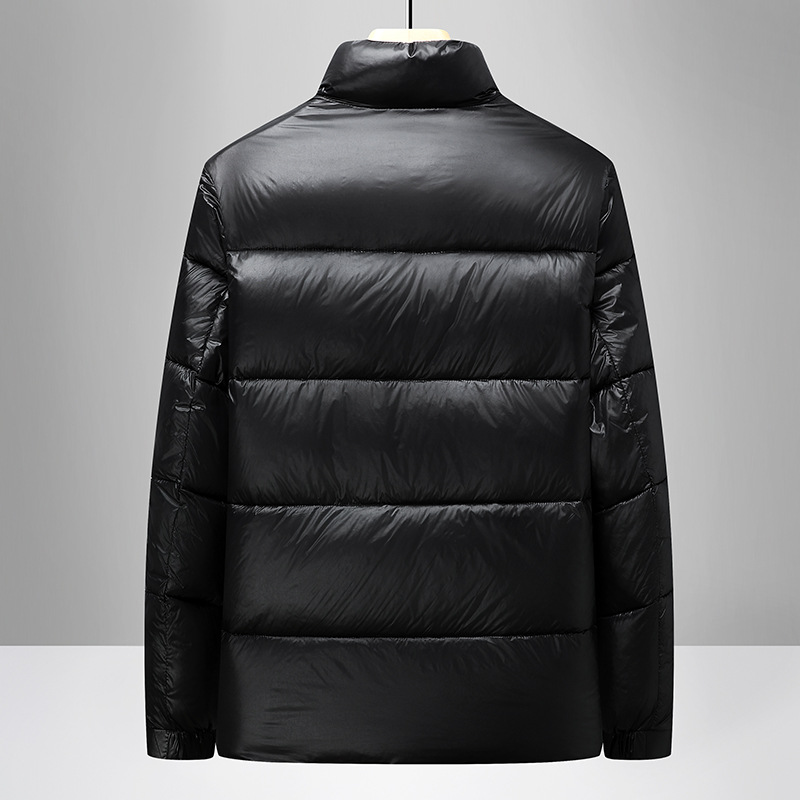 Men's Thickened Casual Cotton Puffer Jacket With Stand-up Collar_voghion.com