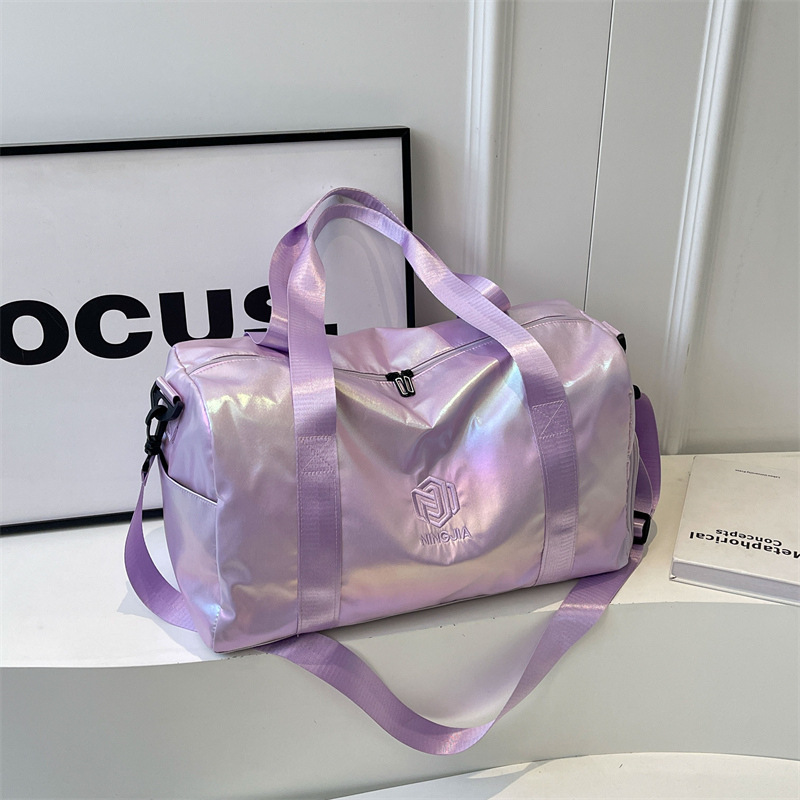 Bolsa de equipaje colorida perlada transfronteriza, bolsa de gran capacidad para viajar, bolsa de ocio de alto nivel, bolsa de fitness deportiva popular