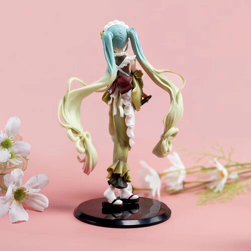 Hatsune Miku Figure Parfait Matcha Long Dress Hatsune Kagepin Figure Anime Figure Chassis Car Ornament