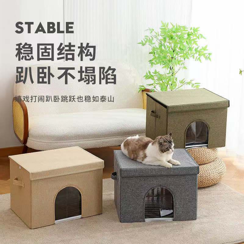 夏用の犬と猫のためのポータブル寝袋、折りたたみ式クールネスト、ペット用アイスネスト、猫用エアコン付きルーム|undefined