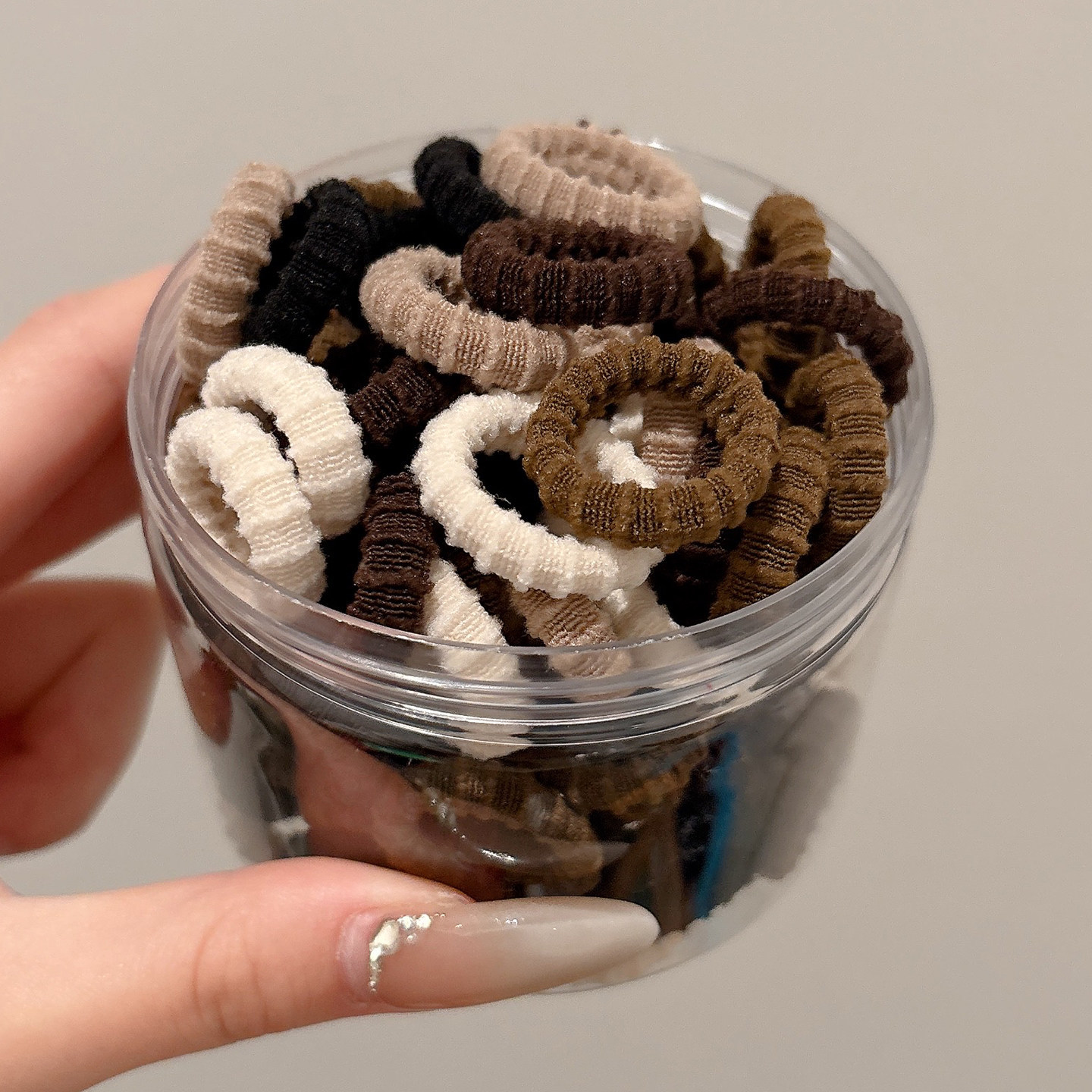 Anillo para el cabello de los niños, banda de goma de alta elasticidad, cabello trenzado, no daña el cabello, cuerda para atar al bebé, red neta 2025 nueva funda de cuero de cuerda para el cabello