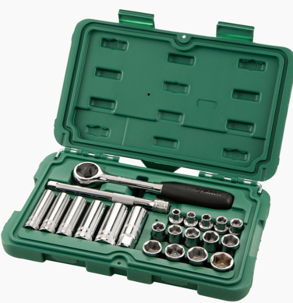 SATA世达工具套装 22件10mm系列套筒组套 09524