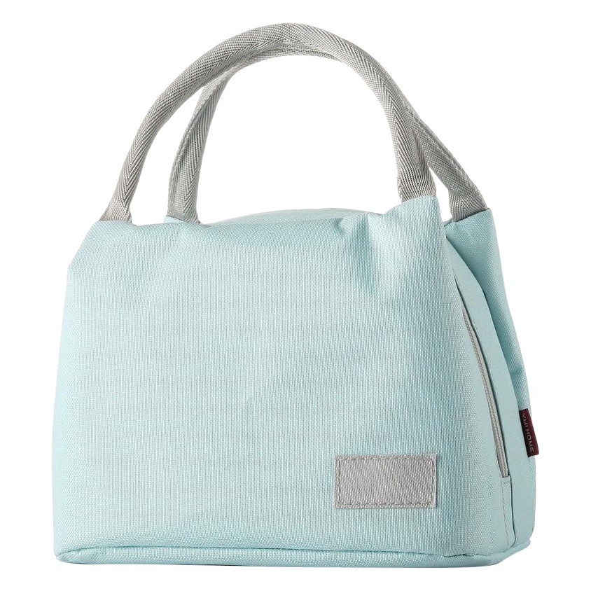 Bolsa de aislamiento de papel de aluminio grueso bolsa de almuerzo impermeable bolsa de merienda de lona con bolsa de arroz bolso lonchera bolsa