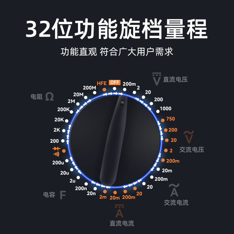 9205デジタルマルチメーター全自動多機能電気技師専用家庭用修理知能防焼帯自動シャットダウン|undefined