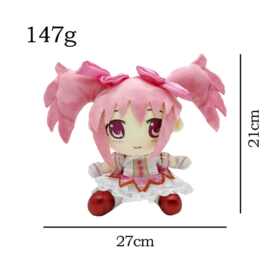 跨境新品madoka kaname plush鹿目圆香魔法少女小圆毛绒玩偶 公仔