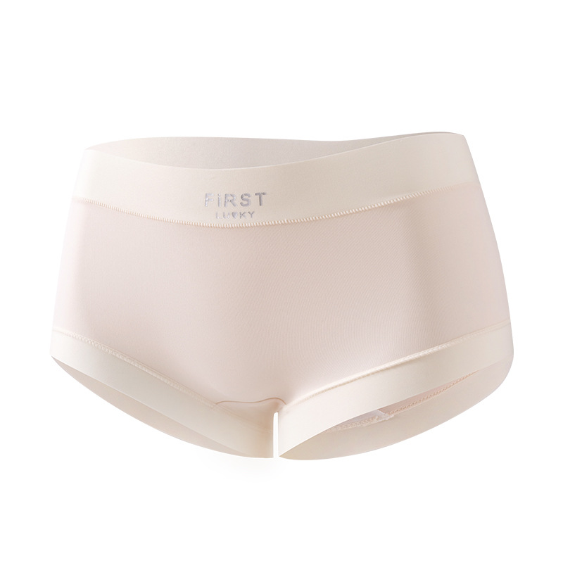 Bragas de niña con entrepierna alargada ~ Calzoncillos de cintura media sin costuras de gran tamaño 10A entrepierna antibacteriana anti-pellizco cadera transpirable para mujer calzoncillos