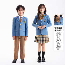 童装套装女2024年秋冬款新款儿童长袖外套长裤多件套加工定制校服