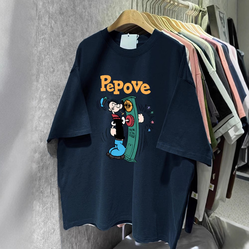 European plus size 100.00kg Cotton Short-sleeved T-shirt Women's Summer Retro Loose Lazy Style chubby girl Slim-fit Top