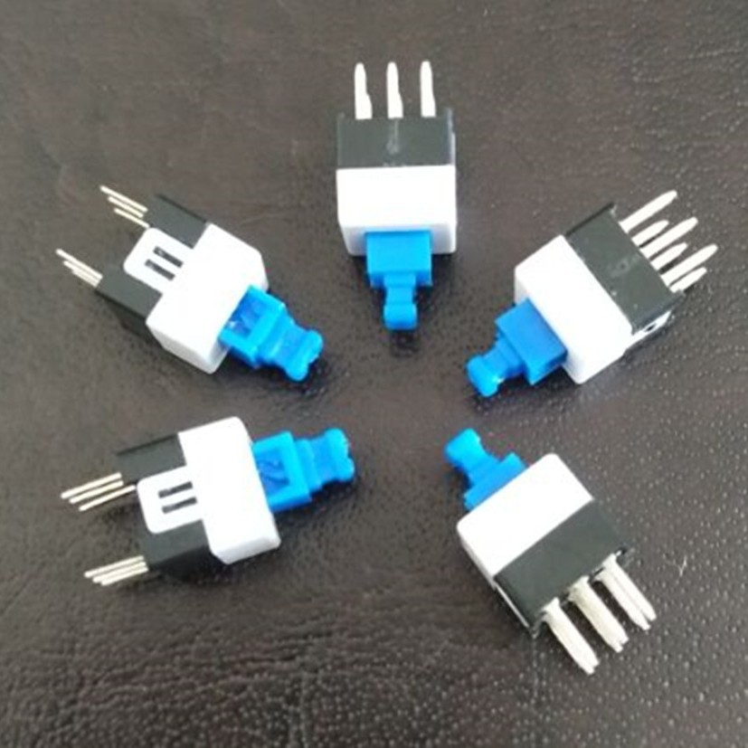 自锁开关7*7双排自锁按键开关环保自锁开关8*8双排六脚自锁开关