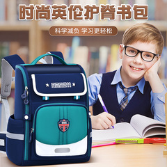 新款小學生書包英倫風輕便護腰護脊大容量耐磨兒童雙肩包1-6年級