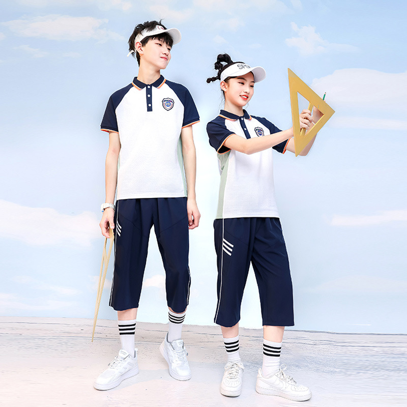 瀾洋貝小学校卒業シーズン幼稚園服装クラス服制服小学生夏服中学生オーダーメード夏|undefined