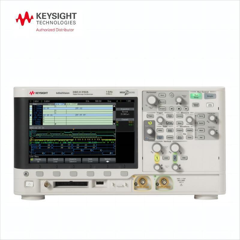 是德科技DSOX3012A数字存储示波器 100MHz/2通道原安捷伦示波器