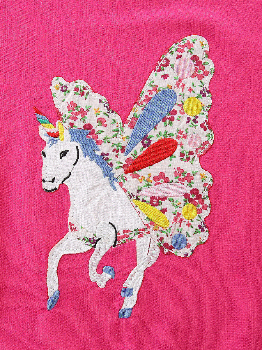 Otoño nuevo suéter para niñas estilo europeo y americano moda suéter para niños de manga larga con estampado de unicornio cuello redondo suéter para niños pequeños y medianos