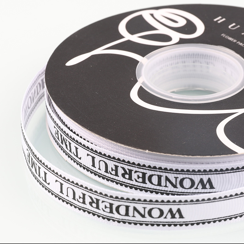 1,5 cm estilo coreano DIY ramo de embalaje Embalaje de regalo de la cinta engrosada flor-envuelto cinta fresca cinta de hilo de impresión