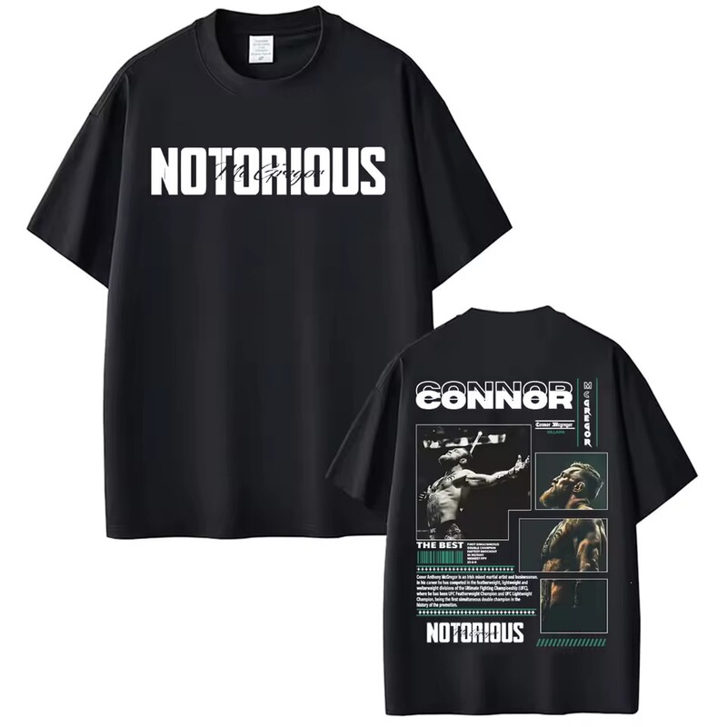 Limited edition Conor McGregor notorious graphic T-shirt, unisex fashion retro classic T-shirt, casual cotton Limited edition Conor McGregor notorious graphic T-shirt, unisex fashion retro classic T-shirt, casual cotton