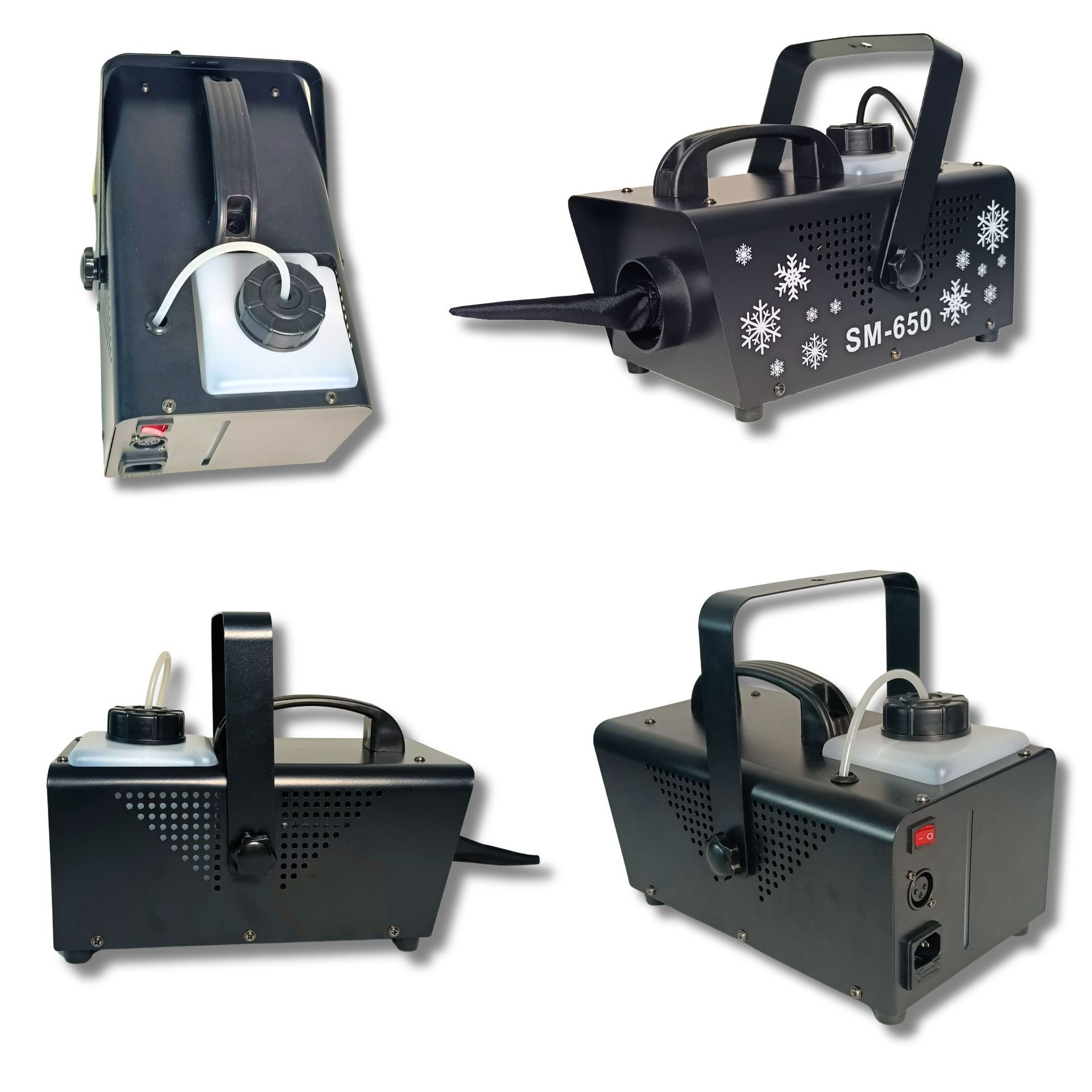 Máquina de Nieve de 650w para Exteriores, Máquina de Nieve Artificial para Interiores, Bodas, Navidad, Equipo Pequeño para Rociar Nieve