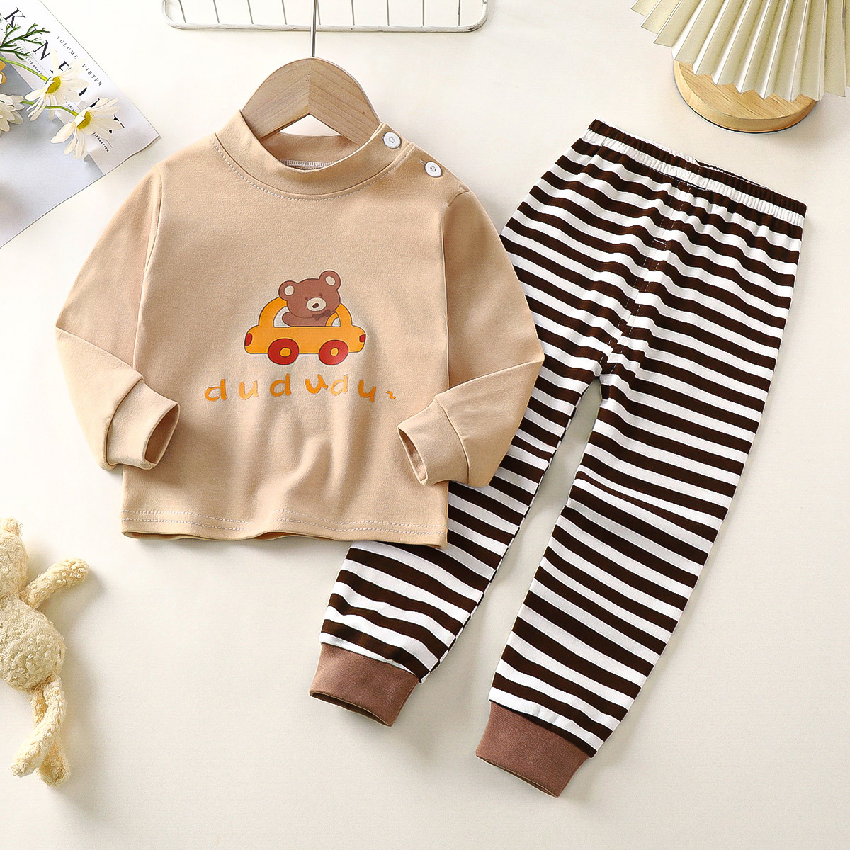 T-M 순면 슈트(어스 컬러 베어카)