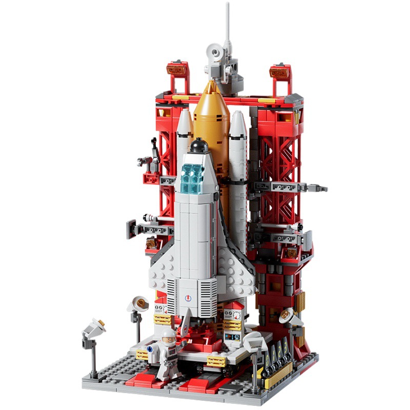 Compatible con pequeños bloques de construcción de partículas cohete nave espacial de montaje educativo para niños transbordador espacial modelo decoración juguetes al por mayor