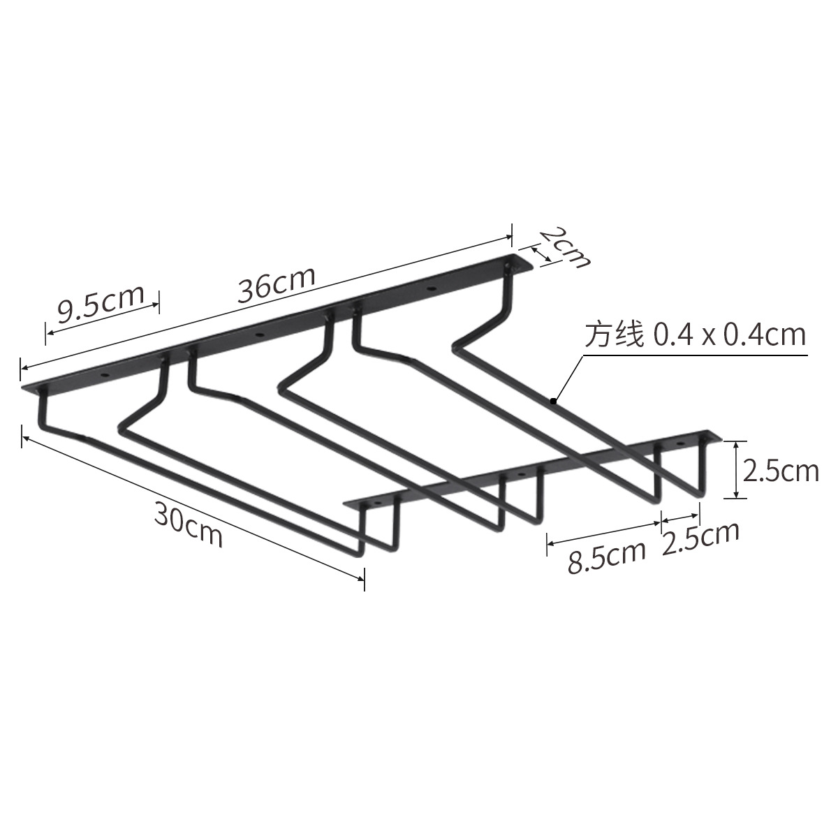 Portavasos de vino de hierro techo gabinete puerta barra de bar colgante copa de vino estante boca abajo drenaje rack de almacenamiento