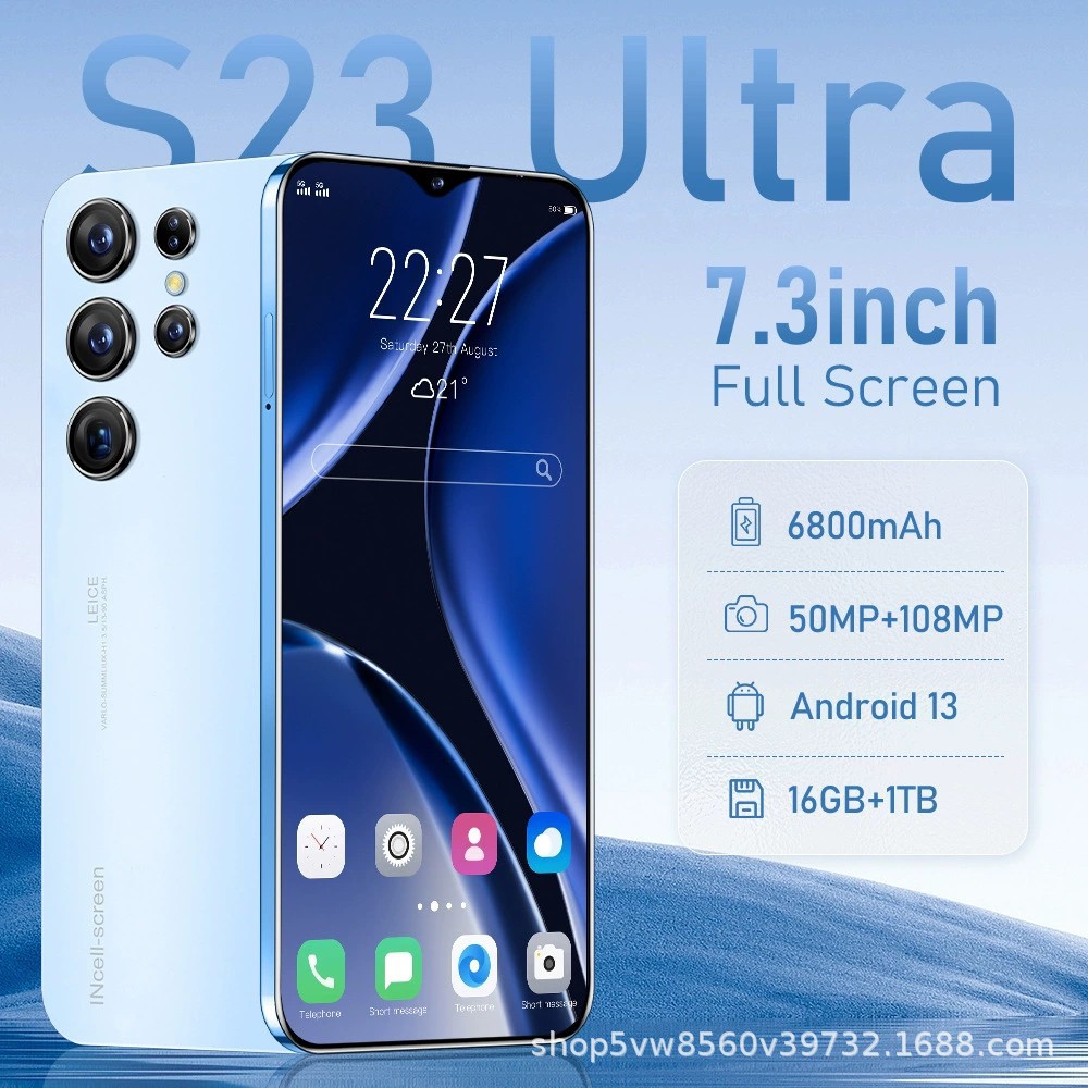 Spot cross-border new 16+1T smartphone S23Ultra hot selling foreign trade spot hot selling Android all-in-one phone