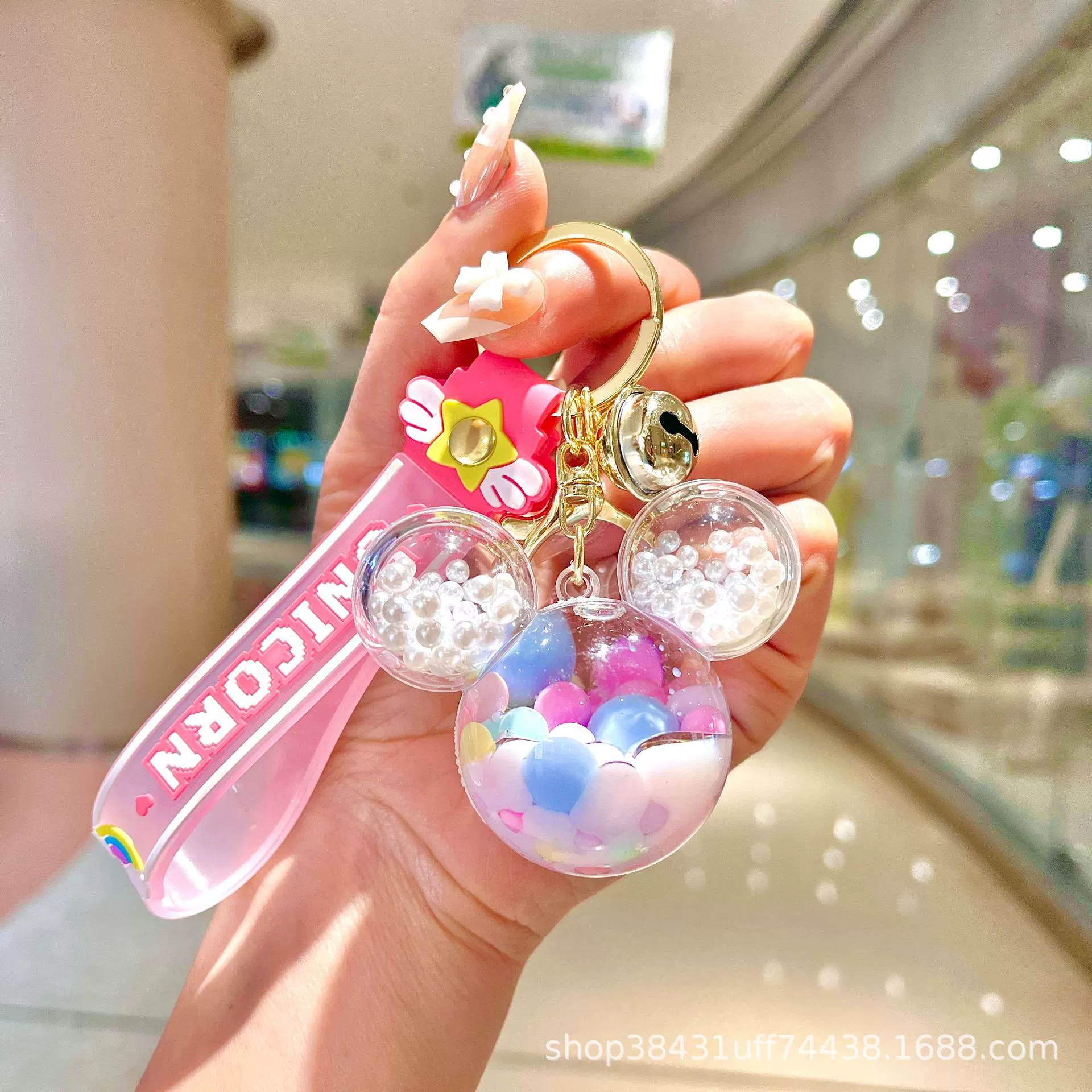 Acrylic keychain, pendant for keys