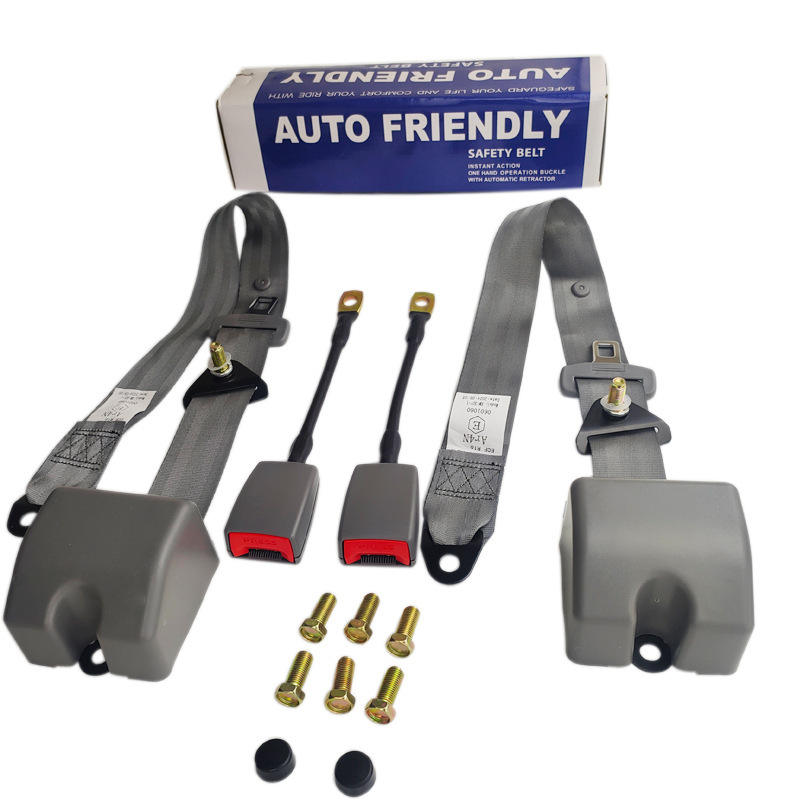 Cross-Border Hot-Selling Automatic Retractable Three-Point Safety Belt for Buses, Trucks, and Passenger Vehicles, Front and Rear Diagonal Shoulder Type with Emergency Lock