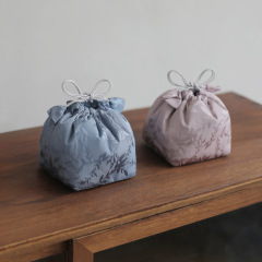 爾雅布藝茶具旅行收納包中式風格茶壺公道杯茶杯布袋金青蘿布包