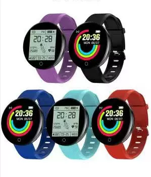 圆屏D18S智能手环 蓝牙计步健康监测 运动手环