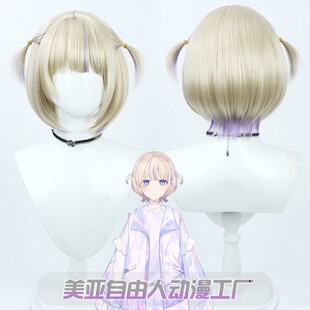 [Free Man] hololive DEV_IS virtual vuber fan long bang a cos wig initial regular clothing