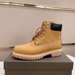 欧洲站春秋冬男鞋外贸大码防水马丁靴情侣款男女靴子烂不踢大黄靴