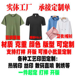 广告衫定制纯棉短袖珠地polo衫企业年会班服聚会文化衫印图logo