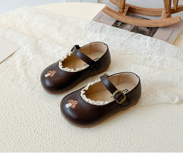 Prinzessin Lederschuhe Für Mädchen Mit Weicher Sohle Und Spitze_voghion.com