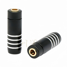 全铜2.5母座 2.5mm4极平衡母座ie800s延长线 转接线母头6.0mm尾孔