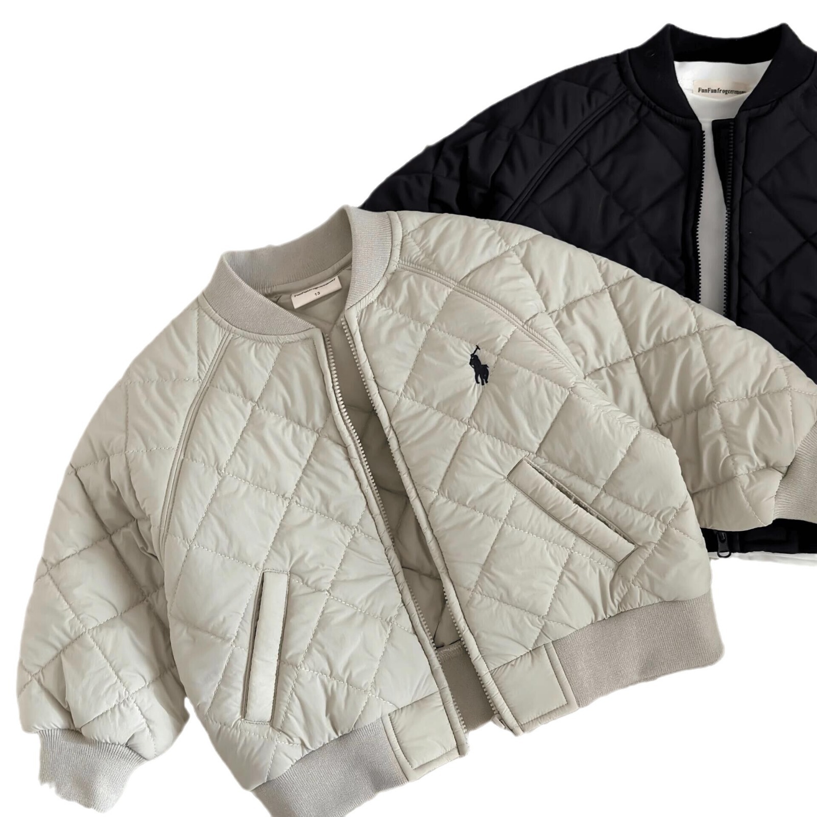 Limón salado siete ropa de algodón para niños 24 otoño e invierno nuevos niños y niñas bordados chaqueta de marca de moda bebé hermosa chaqueta de béisbol acolchada de algodón