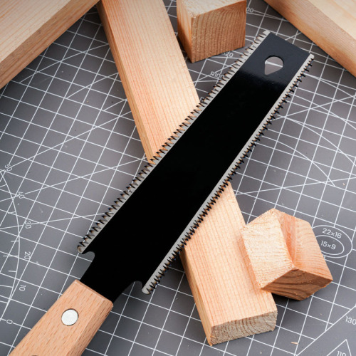 Maruka woodworking saw hand saw double-sided saw triple fast saw decoration tenon saw hardwood fine tooth wooden handle