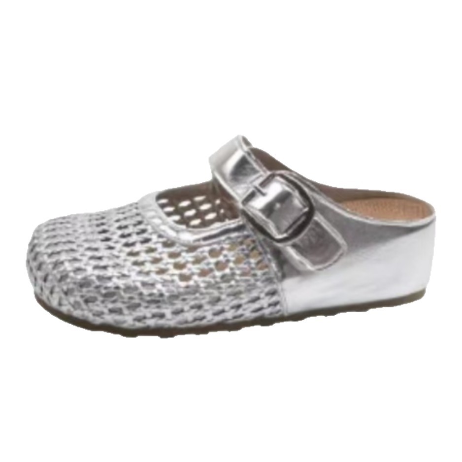 2026 verano nuevo hueco sandalias transpirables un pedazo de botellas Bocken suela gruesa dentro de la altura de la cabeza media zapatillas para mujeres