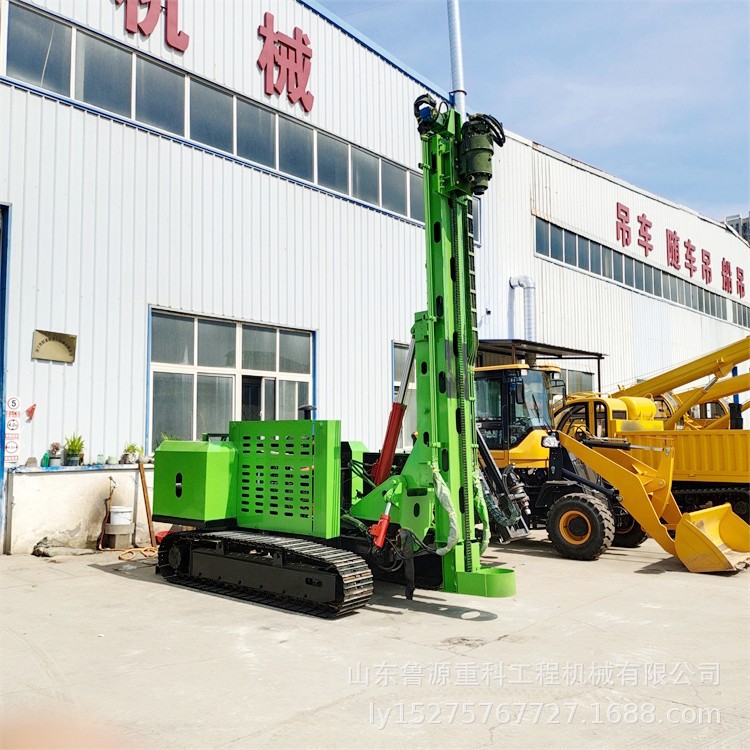 光伏钻孔螺旋打桩机 履带山地高低腿钻机 全液压潛孔桩机