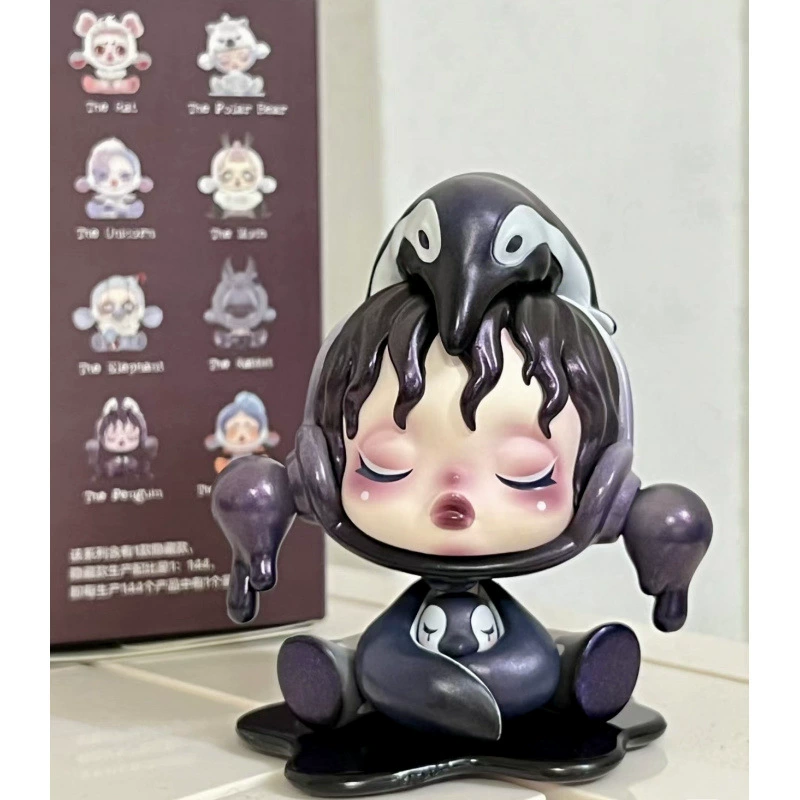Пупс Мэтт Блайнд Бокс SKULLPANDA Dream Eating Animal Series Blind Box Doll Trendy Car Ornaments pp