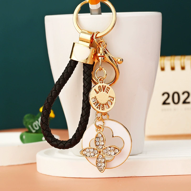 Креативная металлическая брелок, подвеска, четырехлистный клевер, Aliexpress, подарок на день рождения, оптом
