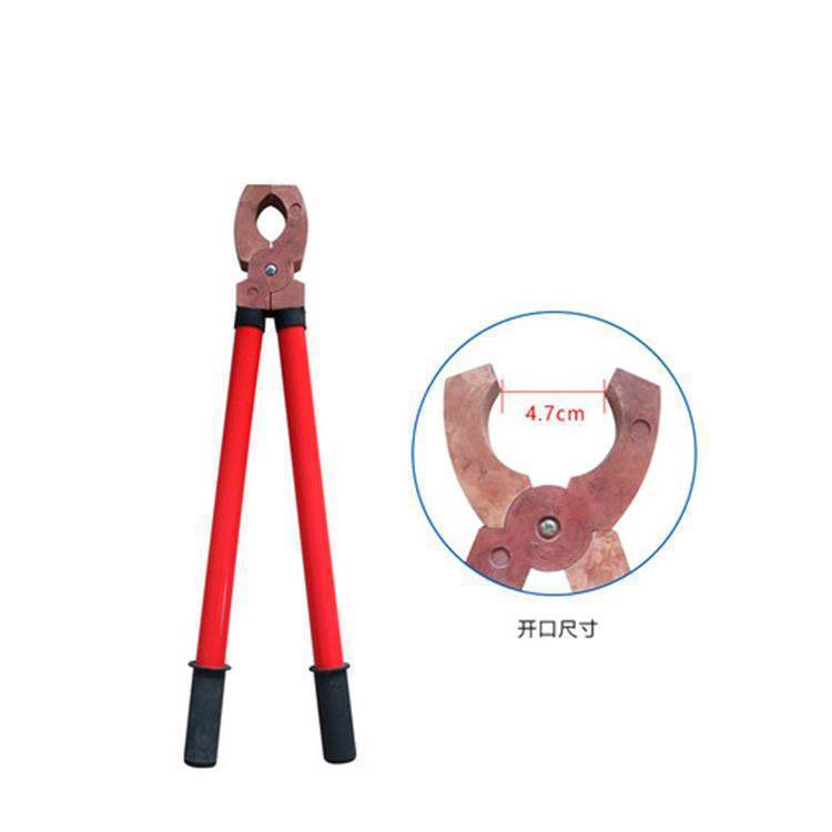 Electrical safety insulated tong pliers 10KV handheld jaw clamp power construction lightweight protective pliers