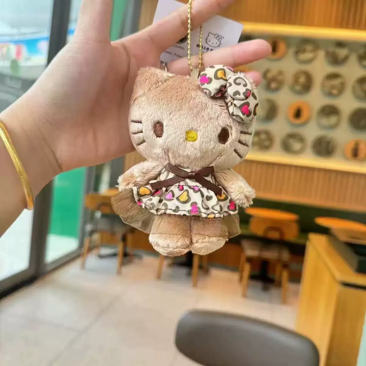Плюшевый брелок (Sanrio) Hello Kitty, плюшевая кукла-талисман, размеры 10–16 см