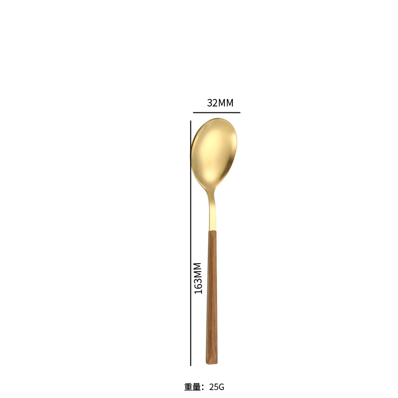 卸売りステンレス模造木目柄ナイフフォークスプーン食器洋食ステーキナイフフォークスプーン食器印刷ロゴ|undefined