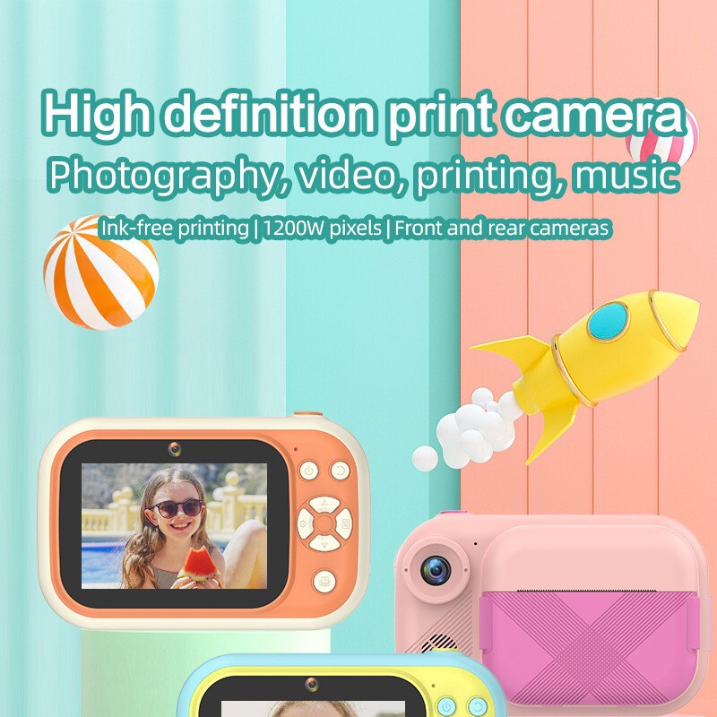 P1S Series Instant Camera, One-Shot Photo Output, Timer Photography Camera That Can Produce Photos, Portable Mini Digital Camera P1S Series Instant Camera, One-Shot Photo Output, Timer Photography Camera That Can Produce Photos, Portable Mini Digital Camera