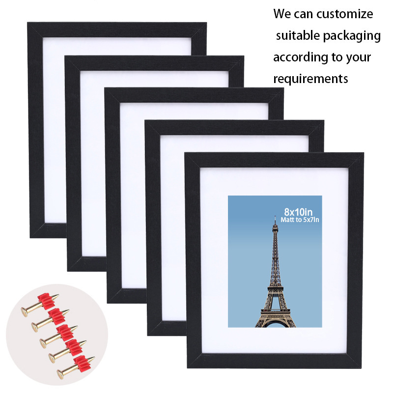 Cross-border Amazon New Wooden Transparent Photo Frame DIY Commemorative Combination Picture Frame Ornaments Gift Photo Wall 3 Pack