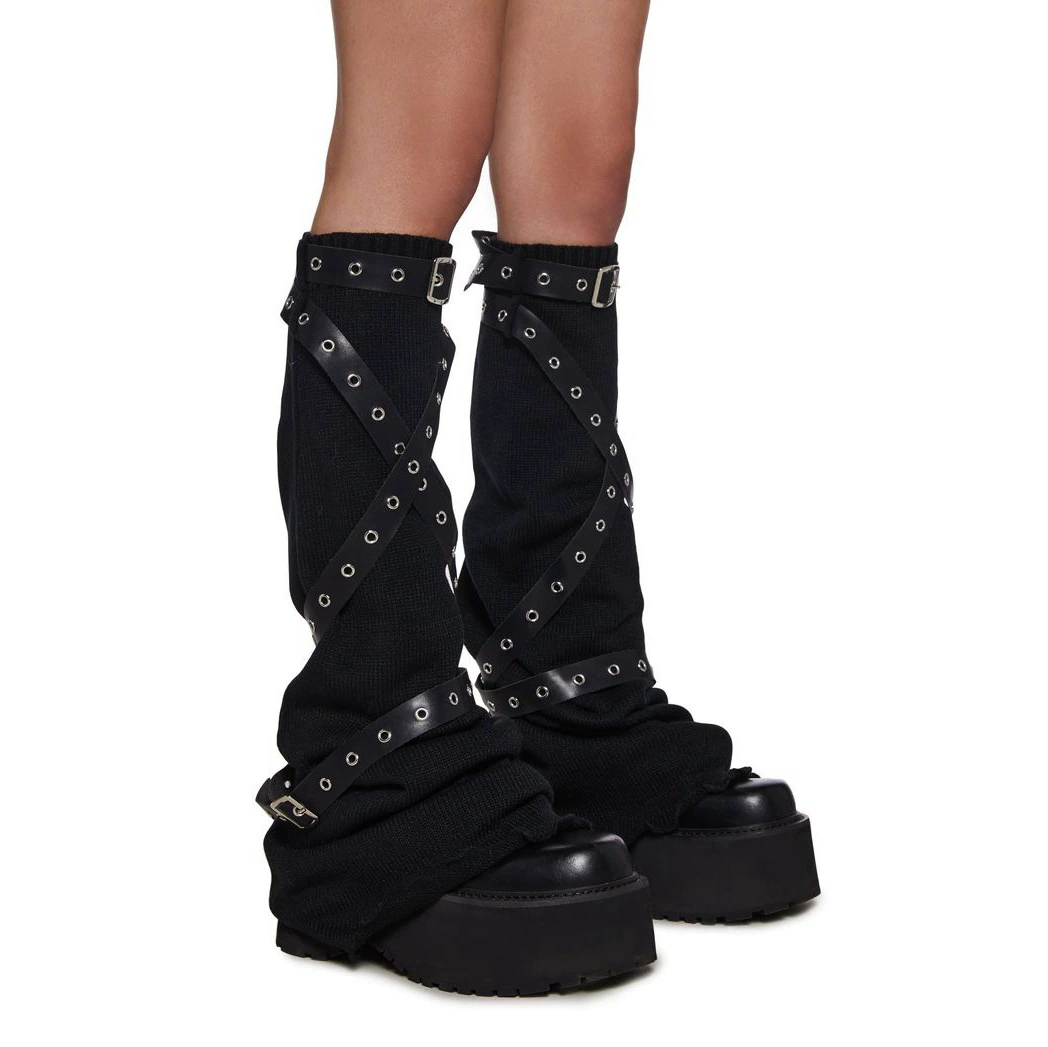 Туфли из кекса Lolita Punk Dark Cosplay Lolita Shoes Boots Свободный черный